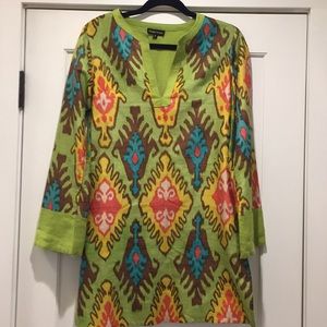 Aoyama Itchome colorful silk tunic